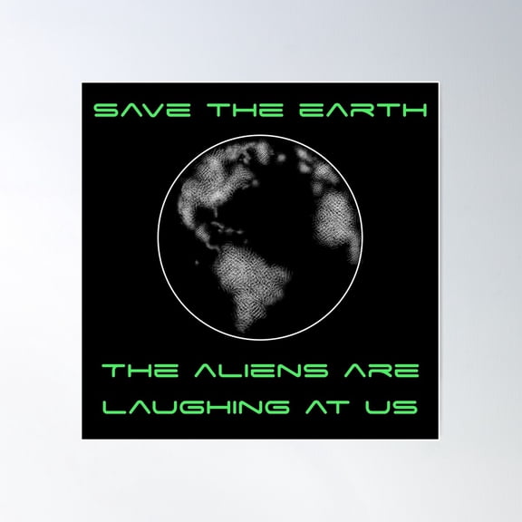 Intergalactic Shame Poster Wall Art, Modern Wall Decor For Living Room Bedroom, 24x24 UNFRAMED