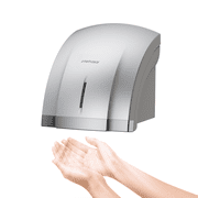 Interhasa! Automatic Commercial Hand Dryer 1800w High Speed Hot Cold Airlow for Bathroom,110v,Silver