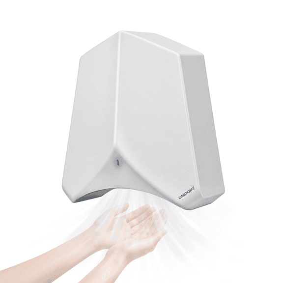 Interhasa Automatic Hand Dryer, HEPA Air Filter, 1100W Commercial Wall Mounted, 110V, White, 1 Count, New