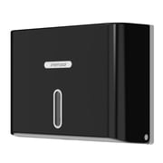 Interhasa Wall-Mounted Paper Towel Dispenser for Multi-Fold Tissues,Home & Commercial Use, Black