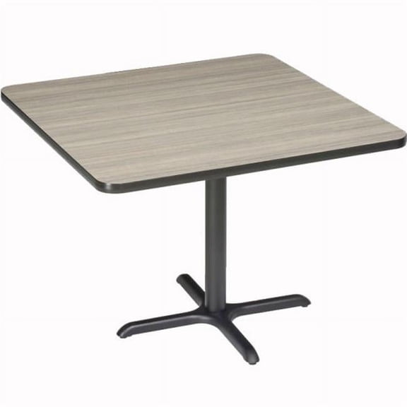Interion 36 in. Square Counter Height Restaurant Table, Charcoal