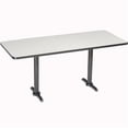 thumbnail image 1 of Interion Counter Height Restaurant Table, Gray - 60 x 30 in., 1 of 1