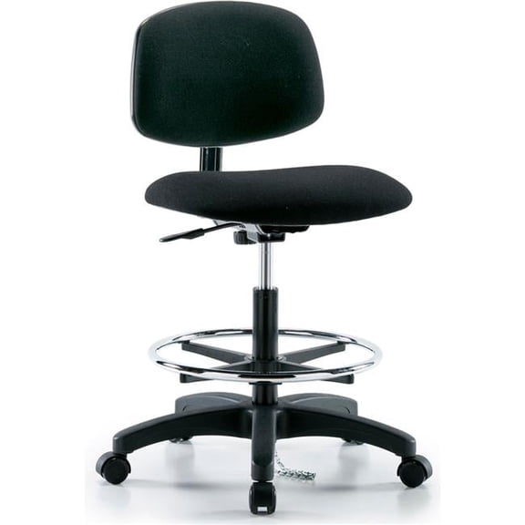 Interion ESD Fabric Black Stool