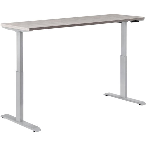 Interion Electric Height Adjustable Table with Gray Base, Gray - 72 x 30 in.