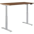 thumbnail image 1 of Interion Electric Height Adjustable Table with Gray Base, Walnut - 60 x 30 in., 1 of 1