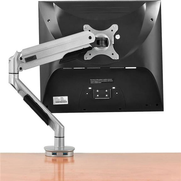 Interion Gas Spring Single Monitor Desk Mount