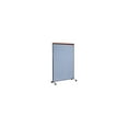 thumbnail image 1 of 48-1/4"W x 100-1/2"H Deluxe Mobile Office Partition Panel, Blue, 1 of 4