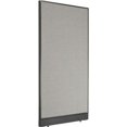 thumbnail image 1 of Interion Non-Electric Office Partition Panel with Raceway, Gray - 36.25 x 64 in., 1 of 1