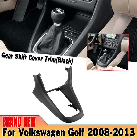 Interior Center Console Frame Trim Shift Panel Cover For VW Golf 6 MK6 2008-2013
