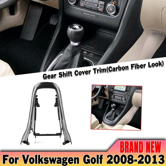 Interior Center Console Shift Panel Frame Trim For VW Golf 6 MK6 2008-2013