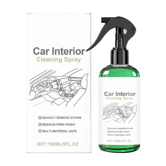 Interior Cleaner Kit, Multi-Purpose Foam Spray for Deep Cleaning, Stain and Grime Remover for Auto Seats, Dashboard, Vinyl, Plastic