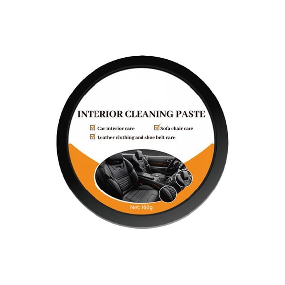 Interior Cleaning Cream for Cars, 160 g Multifunctional Car Interior Cleaning Cream, Leather Care Paste Repair Kit for Car Seats Doors Center Console Leather Parts