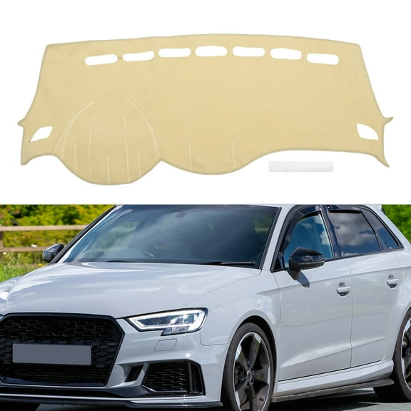 Unique Bargains Dash Cover for Chevy Trax 2017-2020 Non-Slip Dashboard Carpet Mat Polyester Silicone Beige