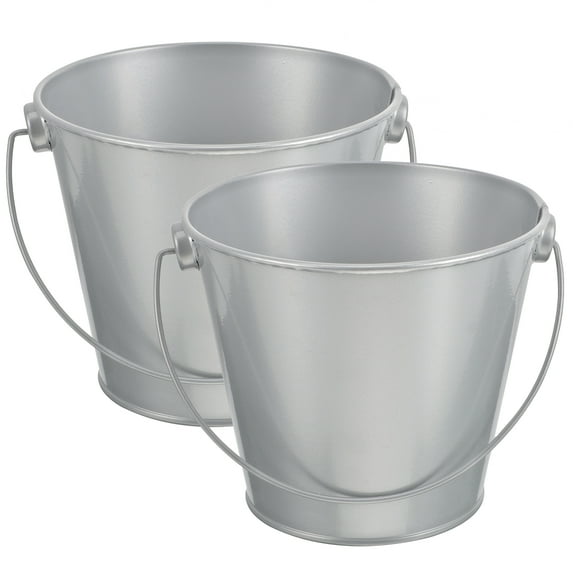 Interior Decorations for House Wall Hanging Planters Small Iron Bucket Ornaments Child 2 Pcs