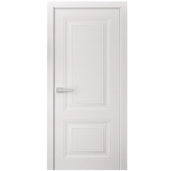 Interior Door 24 x 84 inches | SELECT 2249 White | Single Regular Panel Frame Handle | Bathroom Bedroom Doors
