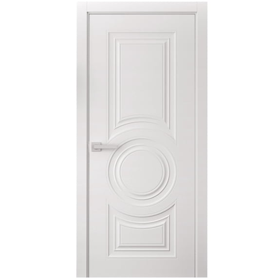 Interior Door 30 x 80 inches | SELECT 1089 White | Single Regular Panel Frame Handle | Bathroom Bedroom Doors