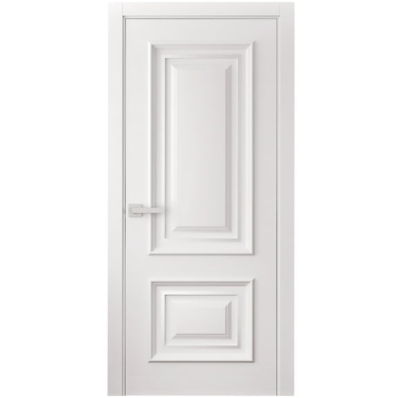 Interior Door 36 x 80 inches | CLASSIC 2289 White Enamel | Single Regular Panel Frame Handle | Bathroom Bedroom Doors