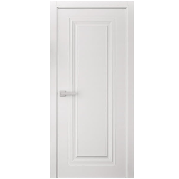 Interior Door 36 x 80 inches | SELECT 1119 White | Single Regular Panel Frame Handle | Bathroom Bedroom Doors