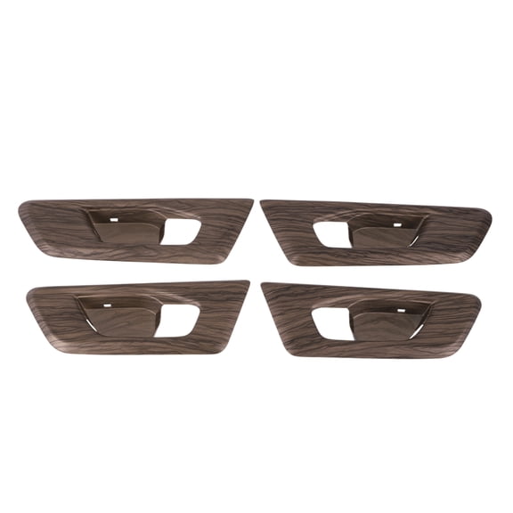 Interior Door Handle Bowl Cover Trim for Honda CRV 2017-2022 Inner Door Handle Decoration Frame Trim Peach Wood Brown ABS 4 Pcs