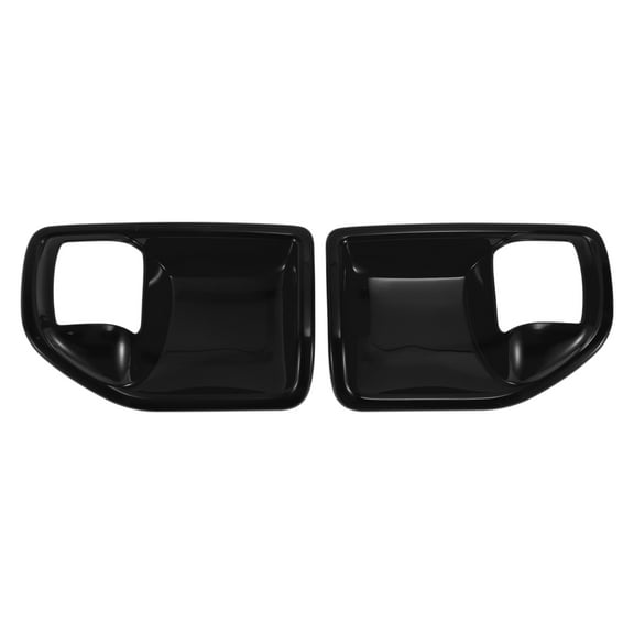 Interior Door Handle Bowl Cover Trim for Jeep Wrangler JK 2DR 2011-2017 Inner Door Handle Decoration Frame Trim Black ABS 2 Pcs