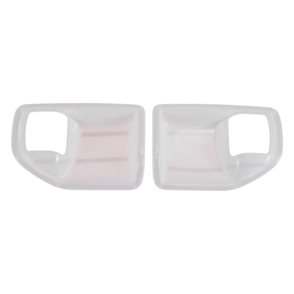 Interior Door Handle Bowl Cover Trim for Jeep Wrangler JK 2DR 2011-2017 Inner Door Handle Decoration Frame Trim White ABS 2 Pcs