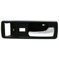 thumbnail image 1 of Interior Door Handle Compatible with 1990-1993 Honda Accord Front, Passenger Side Coupe, USA Built Vehicle, With Power Door Locks Gray bezel with chrome lever, 1 of 3