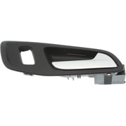 Interior Door Handle Compatible with 2013-2017 Ford Escape Front, Passenger Side Black bezel with silver lever With Small Hole for Power Window Switch