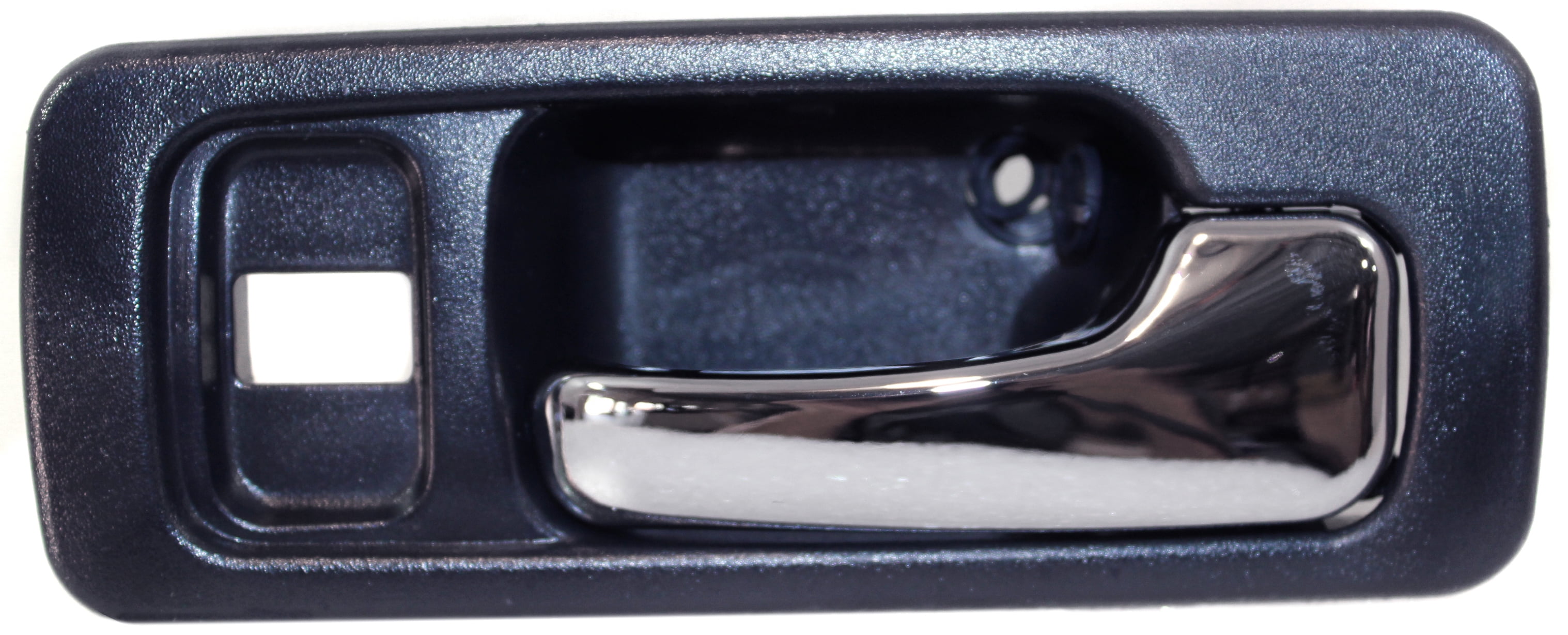 Interior Door Handle Compatible with 1990-1993 Honda Accord Front, Right Passenger Dark blue bezel with chrome lever