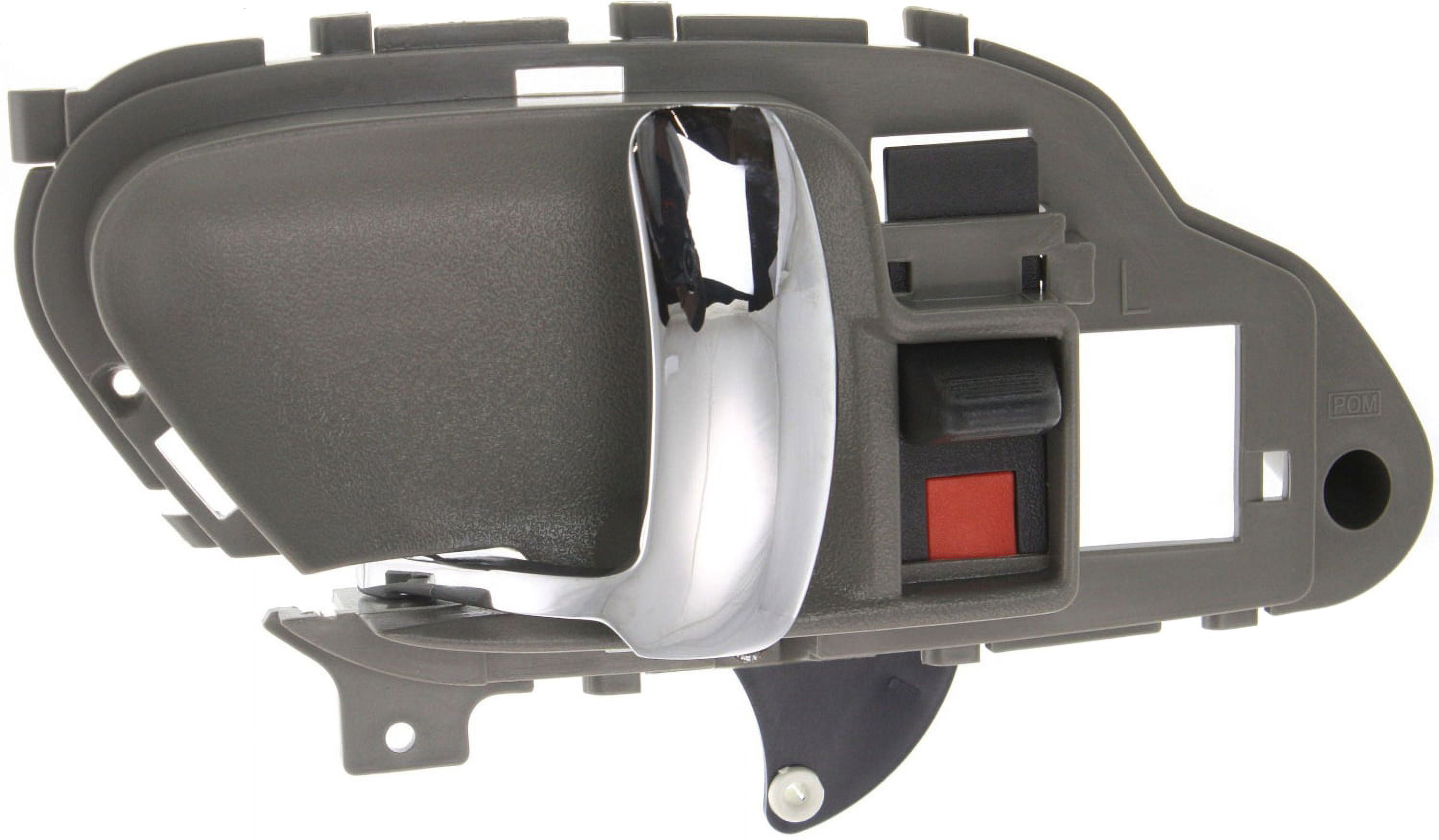 Interior Door Handle Compatible with 1995-1999 Chevrolet C1500 1999-2000 Cadillac Escalade Gray bezel with chrome lever
