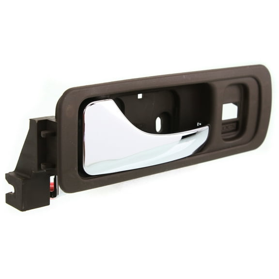 Interior Door Handle Compatible with 1996-2004 Acura RL Front, Driver Side 4-Door, Sedan Taupe bezel with chrome lever