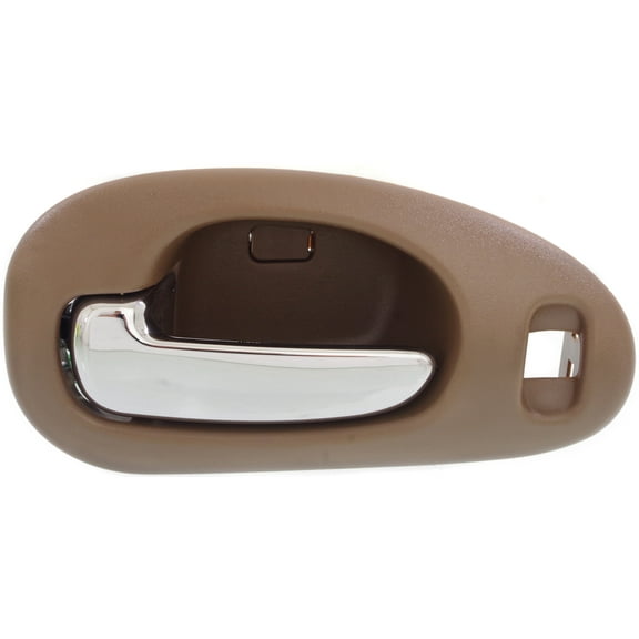 Interior Door Handle Compatible with 1998-2004 Chrysler Concorde 1999-2004 300M Front, Left Driver Beige bezel with chrome lever