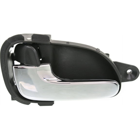 Interior Door Handle Compatible with 1999-2002 Nissan Quest Front, Driver Side Gray With woodgrain trim