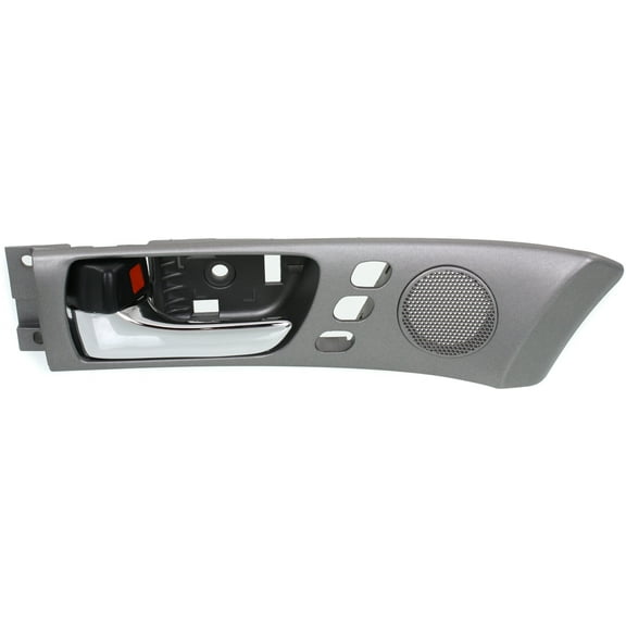 Interior Door Handle Compatible with 2002-2003 Lexus ES300 Front, Driver Side With Memory Adjust System Gray bezel with chrome lever