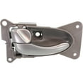 thumbnail image 1 of Interior Door Handle Compatible with 2002-2005 Nissan Altima Front or Rear, Driver Side Gray bezel with silver lever, 1 of 3