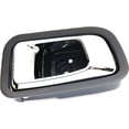 thumbnail image 1 of Interior Door Handle Compatible with 2003-2008 Honda Pilot Rear, Driver Side Gray bezel with chrome lever, 1 of 3