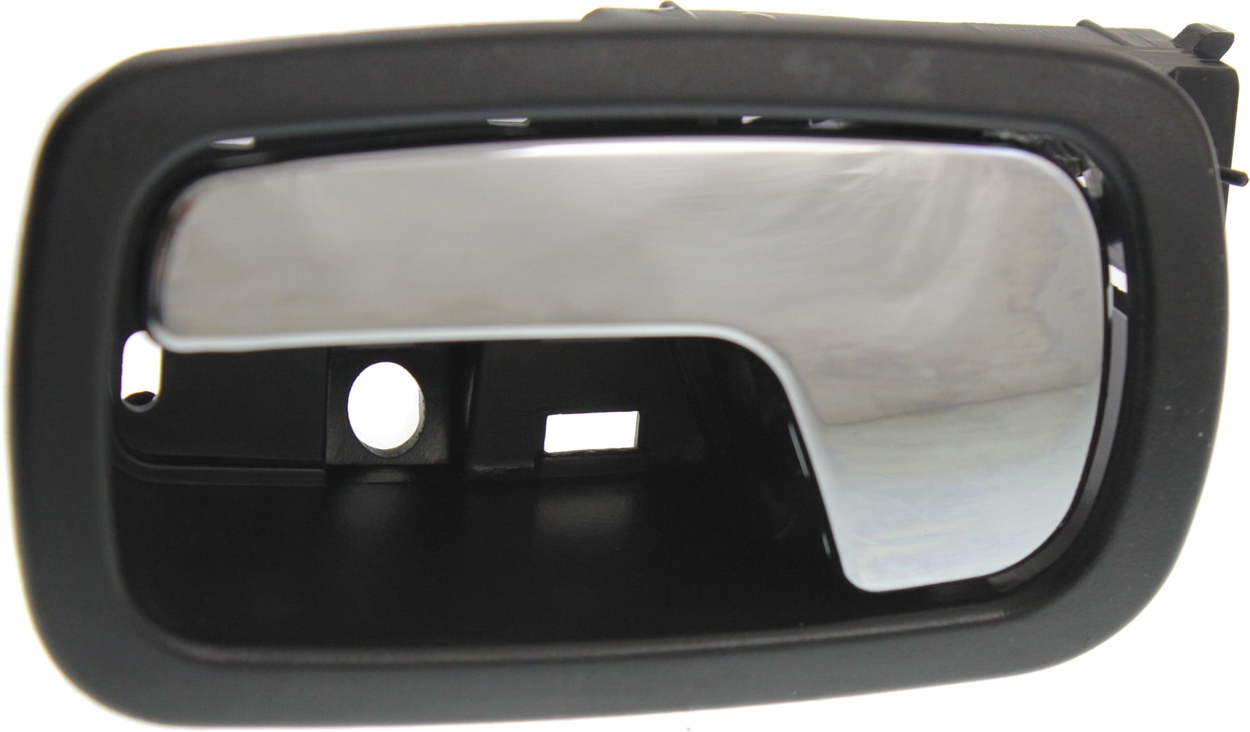 Interior Door Handle Compatible with 2005-2010 Chevrolet Cobalt 2007-2009 Pontiac G5 Front, Left Driver Black bezel with chrome lever
