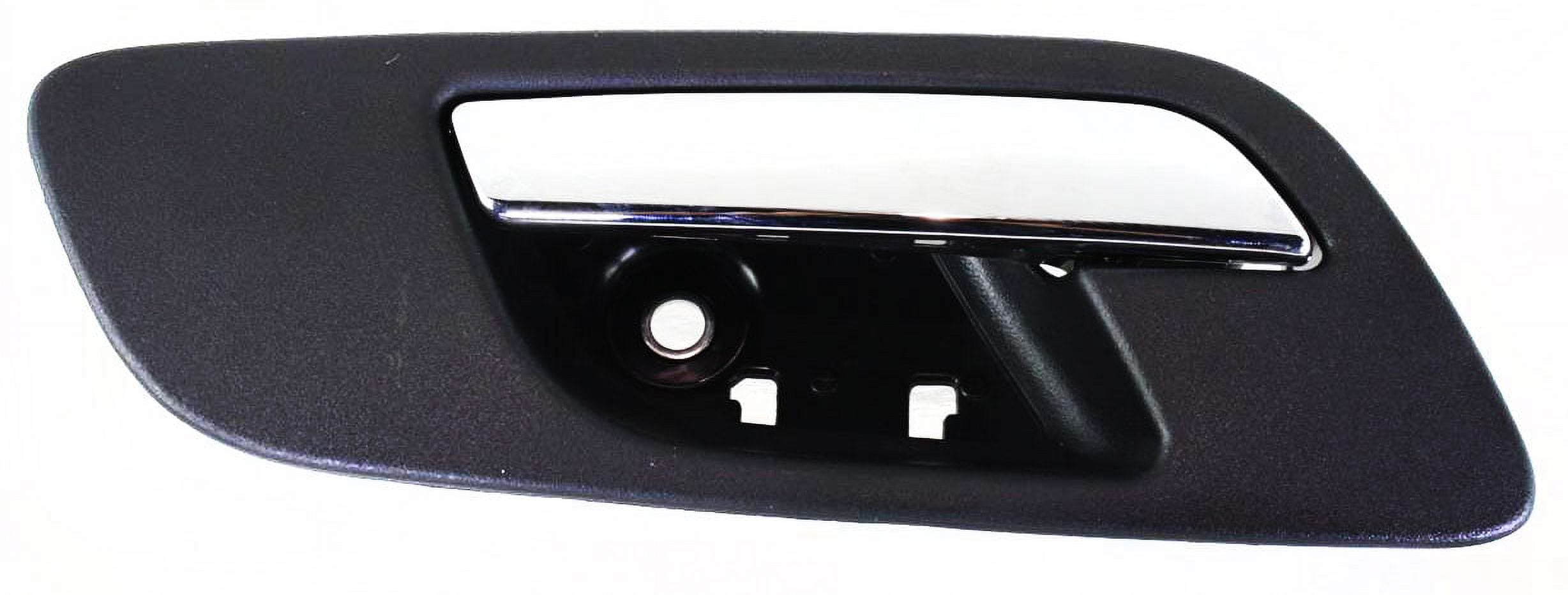 Interior Door Handle Compatible with 2007-2014 Chevrolet Tahoe 2007-2013 GMC Sierra 1500 Front, Left Driver Black bezel with chrome lever