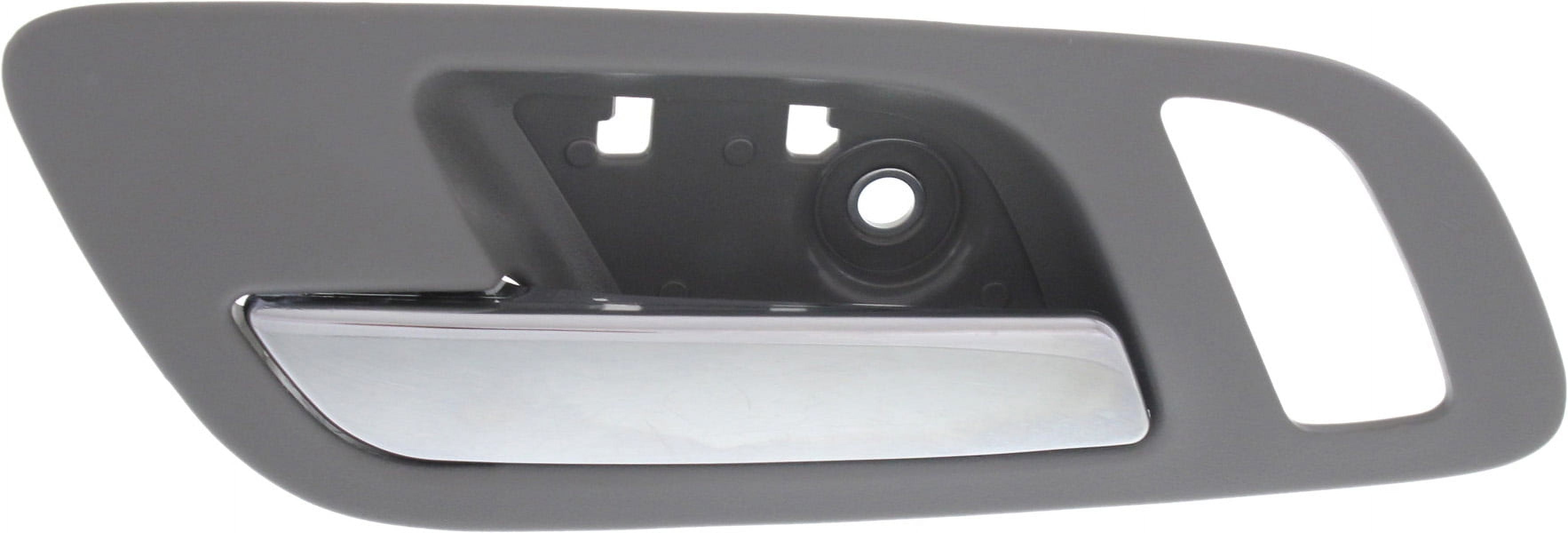 Interior Door Handle Compatible with 2007-2014 Chevrolet Tahoe 2007-2013 GMC Sierra 1500 Front, Left Driver Gray bezel with chrome lever
