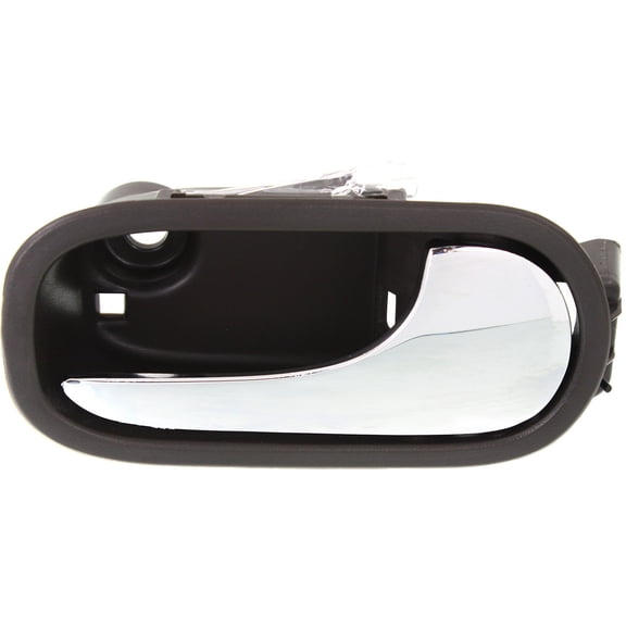 Interior Door Handle Compatible with 2008-2012 Chevrolet Malibu Front, Passenger Side 4-Door, Sedan Brown bezel with chrome lever