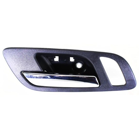 Interior Door Handle For 07-13 for Chevy for Silverado 1500 & for GMC for Sierra 1500 Front Left - Black Bezel with Chrome Lever