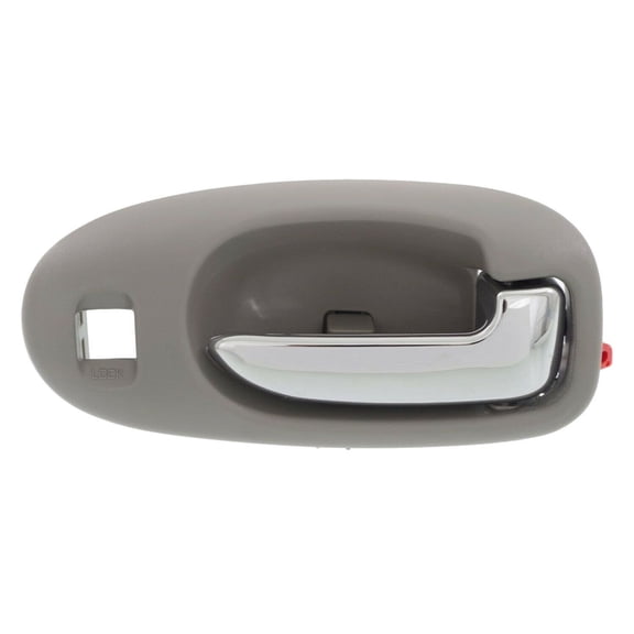 Interior Door Handle - Right Front Position with Light Gray Bezel and Chrome Lever