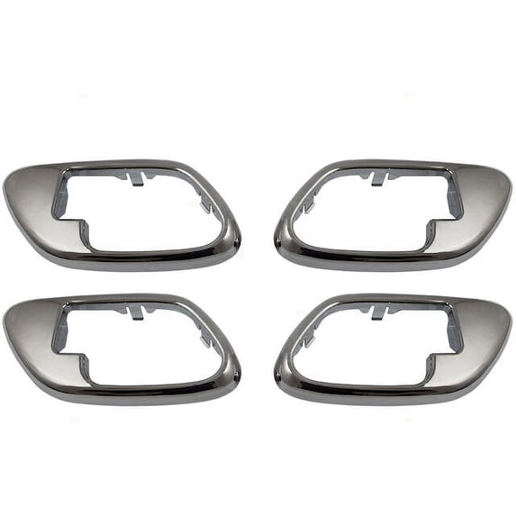 Interior Door Handle Set - Compatible with 1999 - 2000 Chevy C2500 Crew Cab Pickup 4-Door