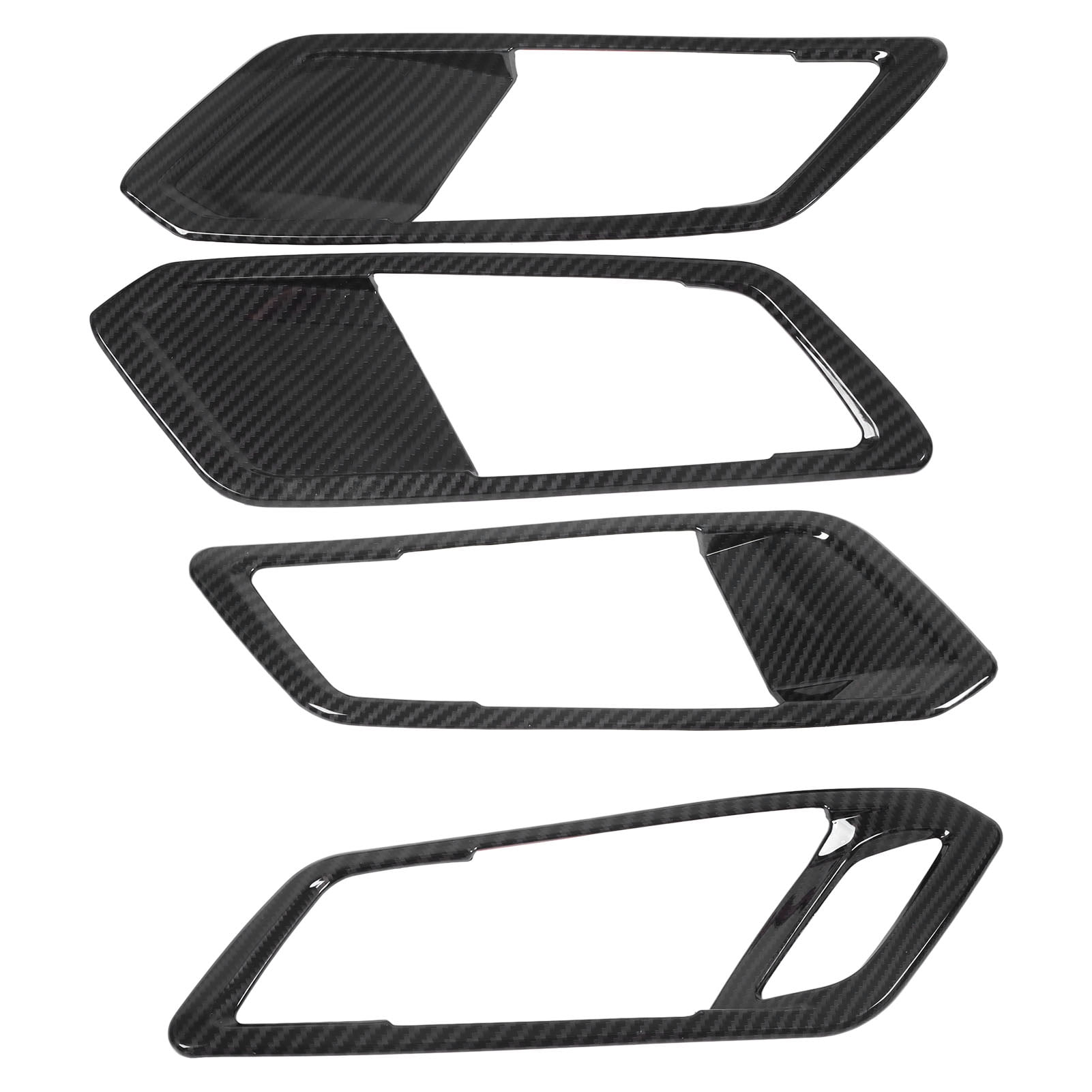 Interior Door Handle Trim Carbon Fiber Color Replacement for 3 Series