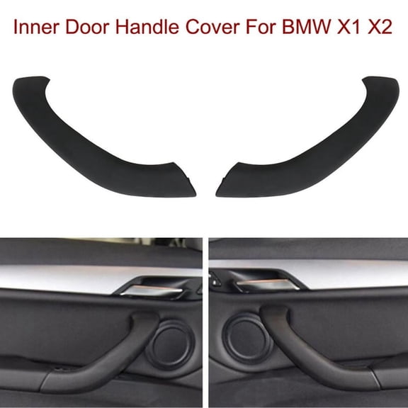 Interior Door Pull Handle Upgrade for X1 X2 (2016-2020) Pair 2-Piece Matte Black ABS, No Drilling Required -