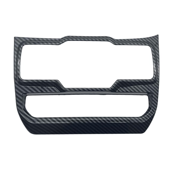 Interior Door Window Control Cover Decoration, Dashboard Center PP, Car Accessories for Professional, Easily to Install Black carbon pattern