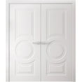 thumbnail image 1 of Interior Double Doors 48 x 96 inches | SELECT 1089 White | Wood Interior Solid Panel Frame | Closet Bedroom Doors, 1 of 5