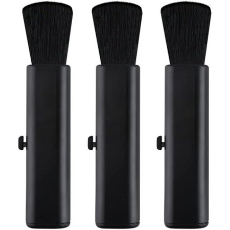 Interior Duster 3pcs Auto Interior Dust Brush Car Cleaning Brushes Duster Detailing Brush Dusting Tool for Automotive Dashboard Air Conditioner Vents Computer Black Car Duster PC