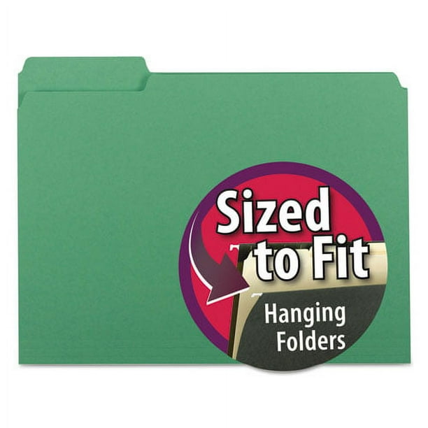 Interior File Folders, 1/3-Cut Tabs: Assorted, Letter Size, 0.75 Interior File Folders, 1/3-Cut Tabs: Assorted, Letter Size, 0.75