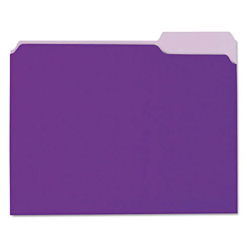 Interior File Folders, 1/3-Cut Tabs: Assorted, Letter Size, 11-pt Stock ...