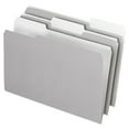 thumbnail image 1 of Interior File Folders, 1/3-Cut Tabs, Legal Size, Gray, 100/Box, 1 of 6